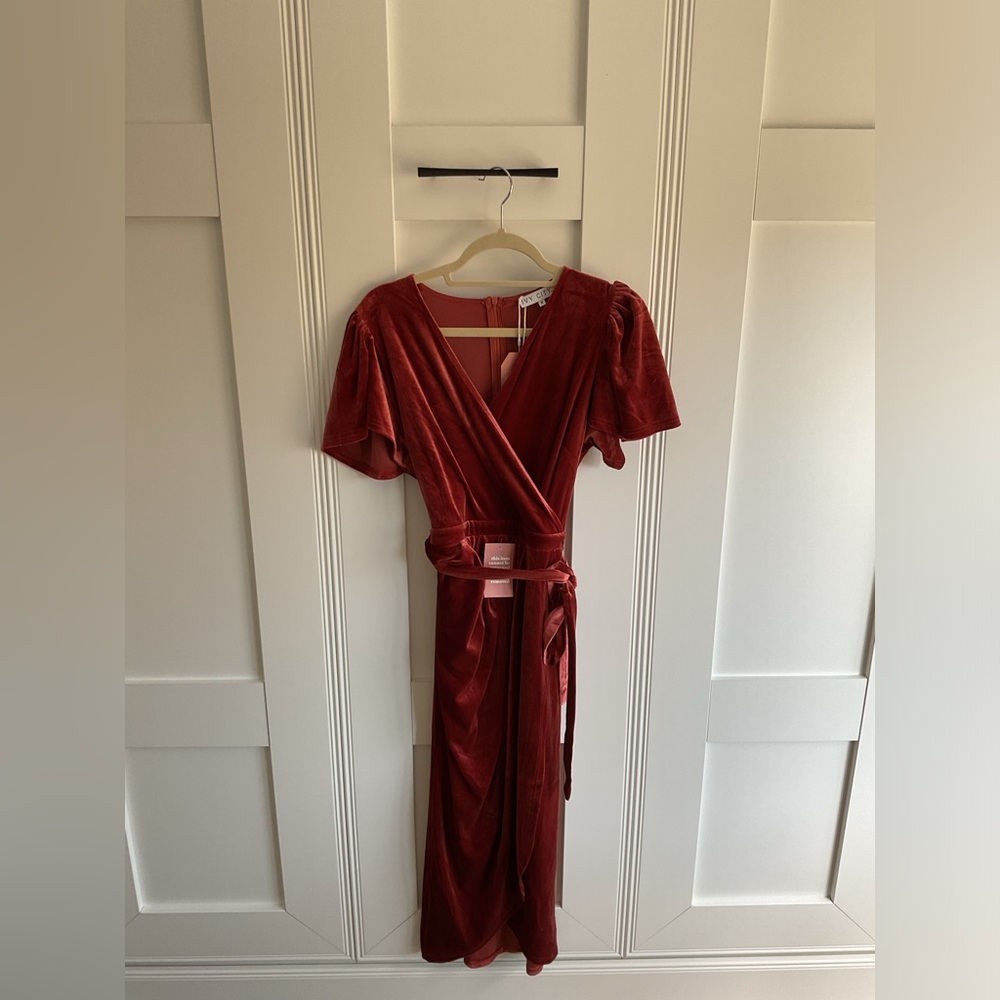 Ivy City Lillie Wrap Velvet Dress